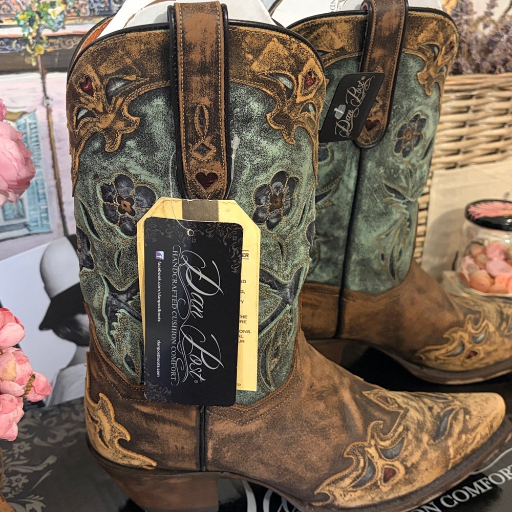 NWT!✨Dan Post Vintage Blue Bird Boots Women’s Size 10! - Picture 5 of 16
